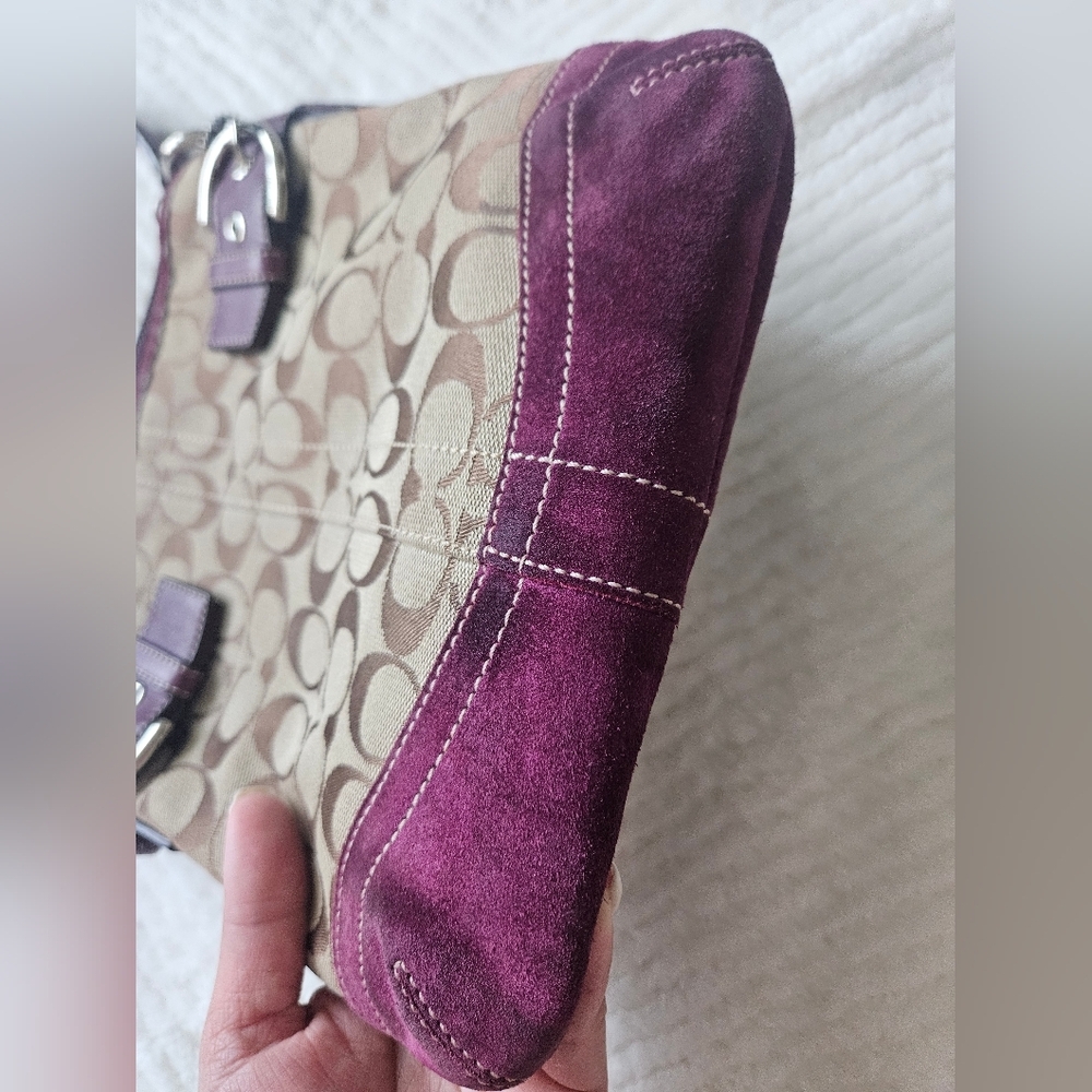 Coach 3577 Signature Jaquard Monogram Logo Shoulder Bag - Picture 4 of 17